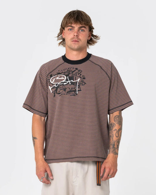 Rusty Riddle Me This Raglan Tee | Pinecone