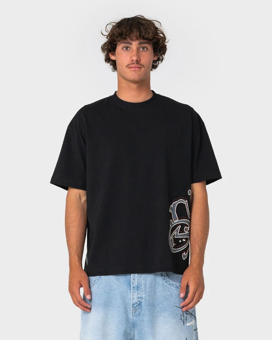 Rusty Art Attack Tee | Black