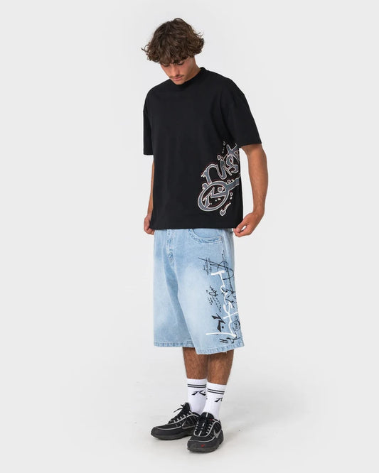 Rusty Art Attack Tee | Black