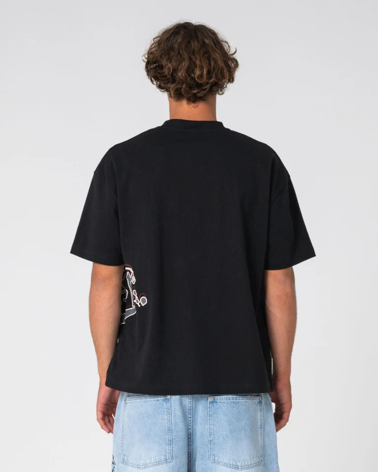 Rusty Art Attack Tee | Black