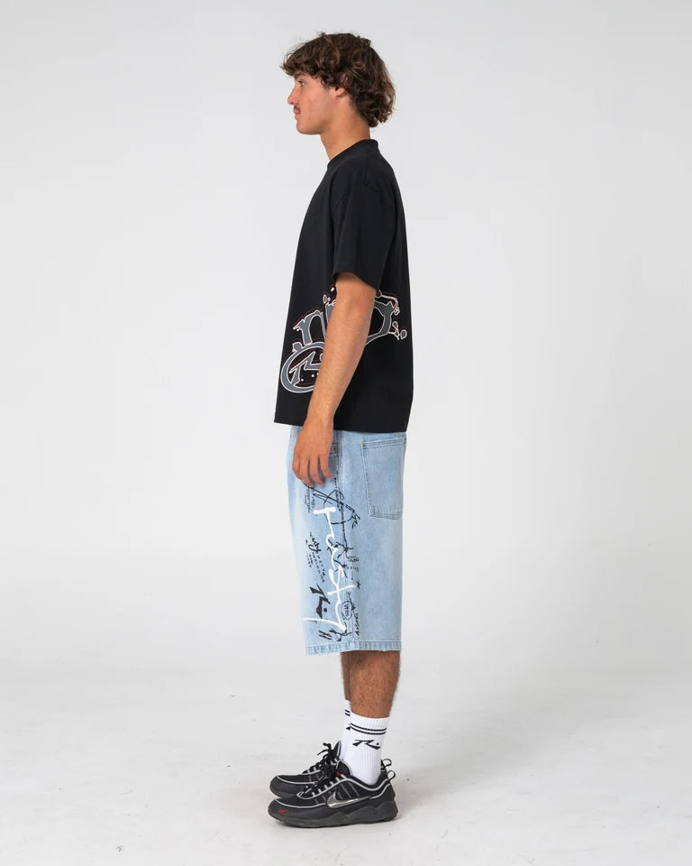 Rusty Art Attack Tee | Black