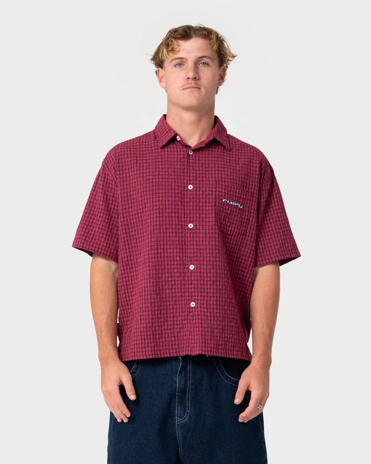 Rusty Defender Short Sleeve Shirt | Vintage Red