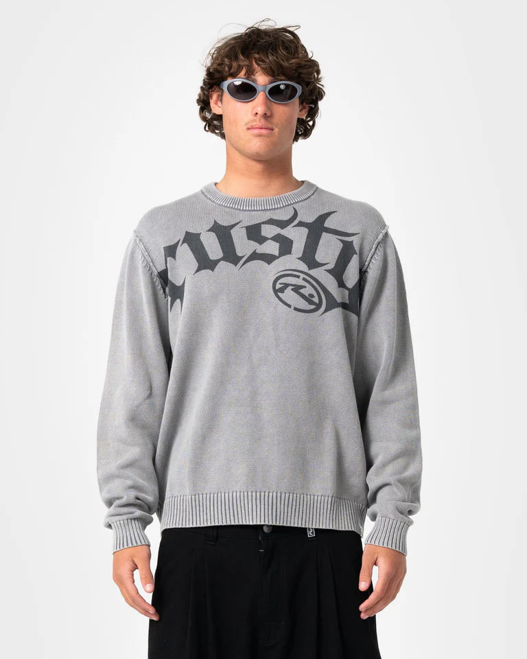 Rusty Saxon Printed Graphic Sweater