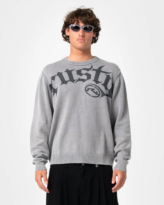 Rusty Saxon Printed Graphic Sweater