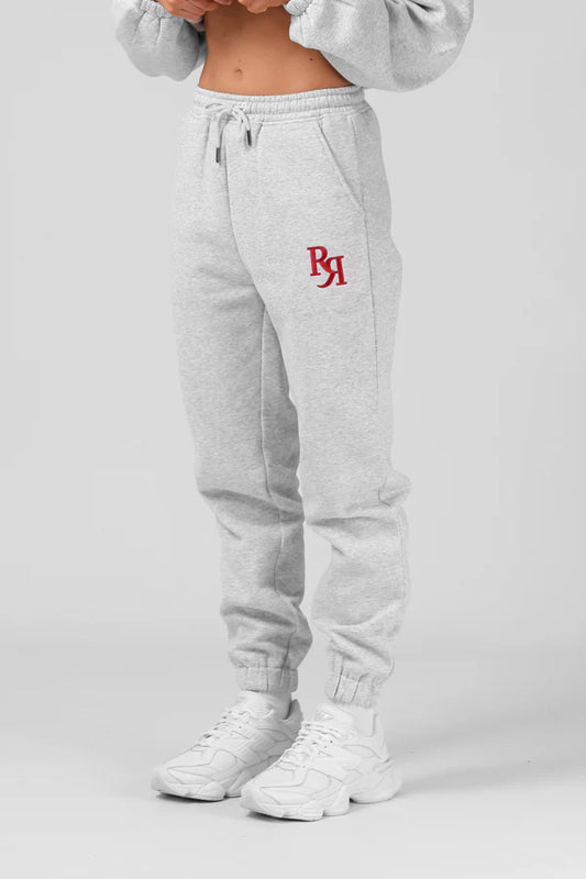 RPM track pant- white marle