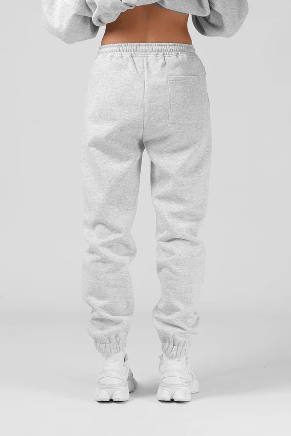 RPM track pant- white marle