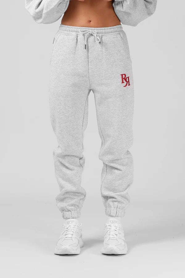 RPM track pant- white marle