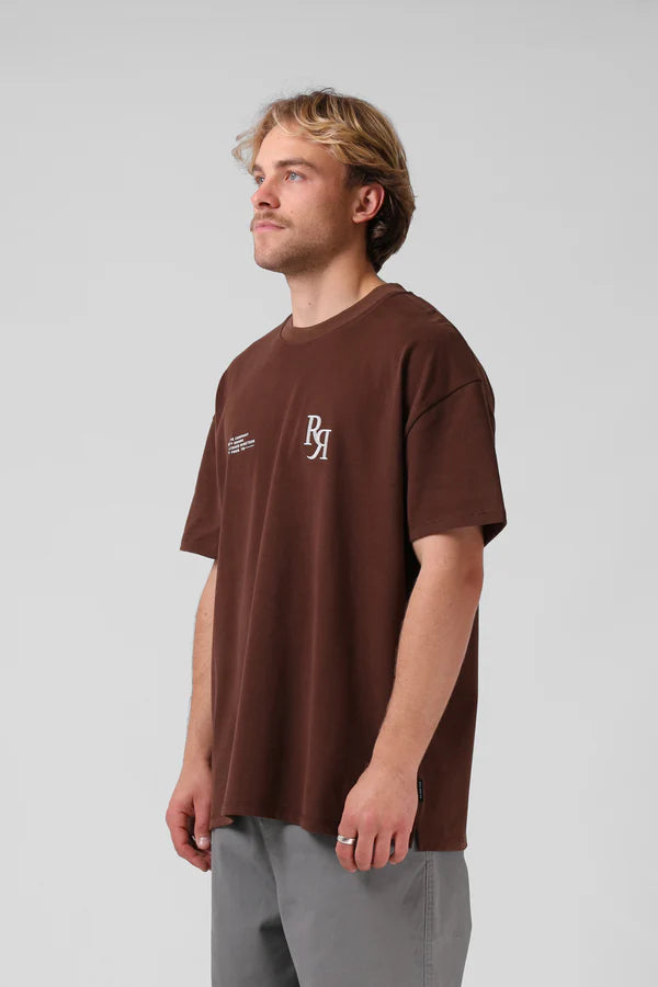 RPM street sanded OS tee- Brown