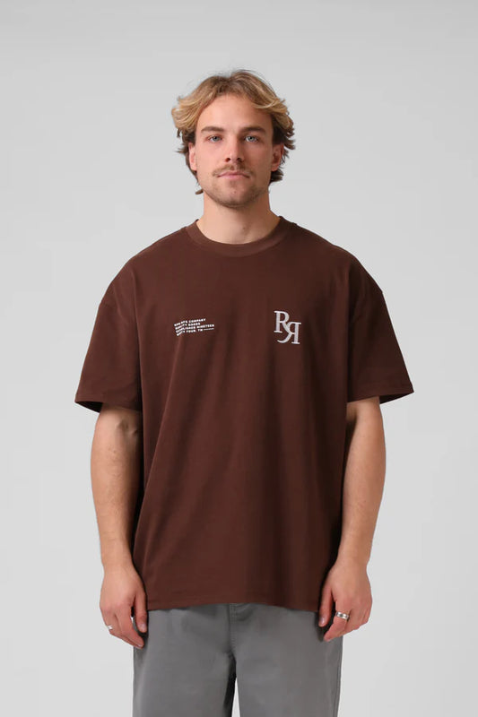 RPM street sanded OS tee- Brown