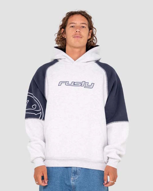 Rusty Incognito Fleece Hoodie Ecru Marle