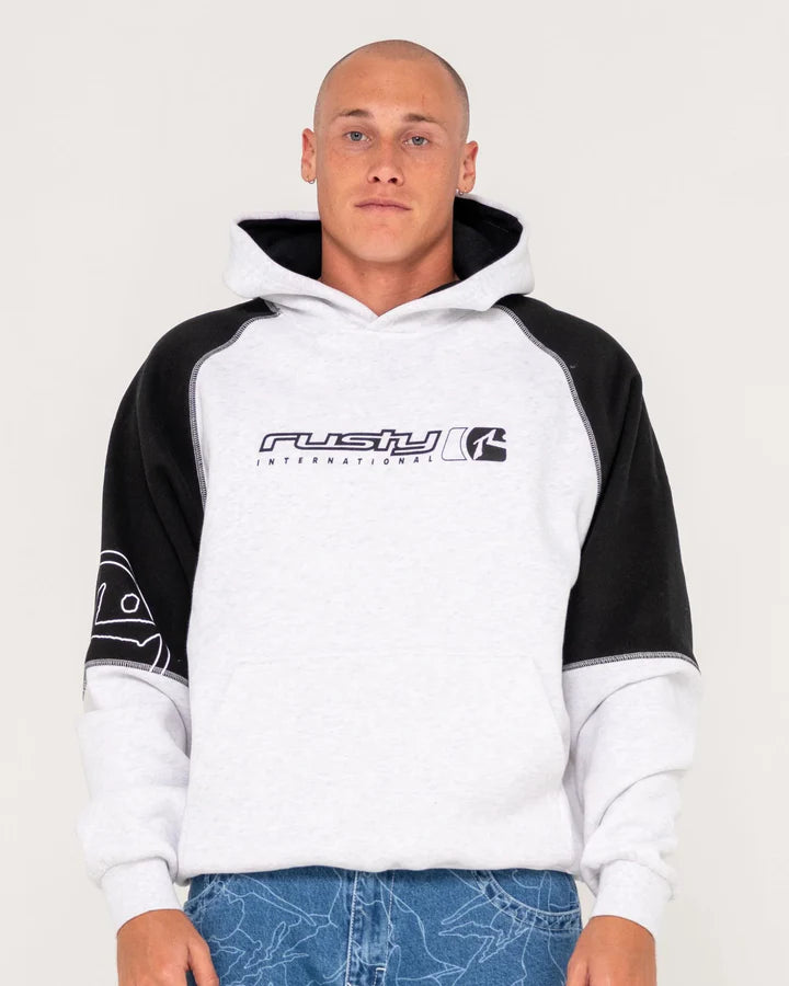 Rusty Incognito Fleece Hoodie Ecru Marle