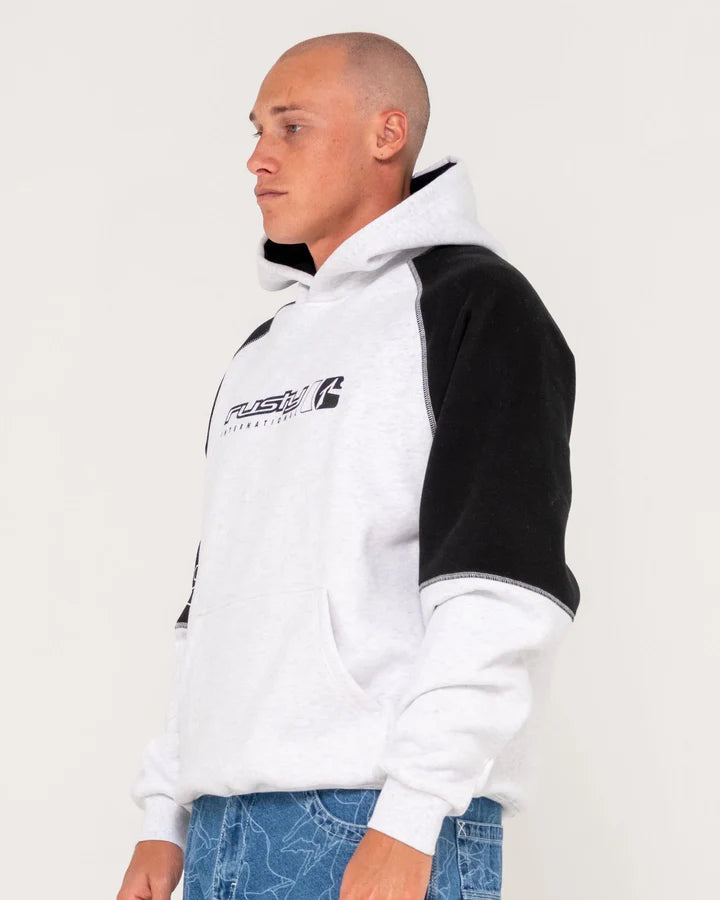 Rusty Incognito Fleece Hoodie Ecru Marle