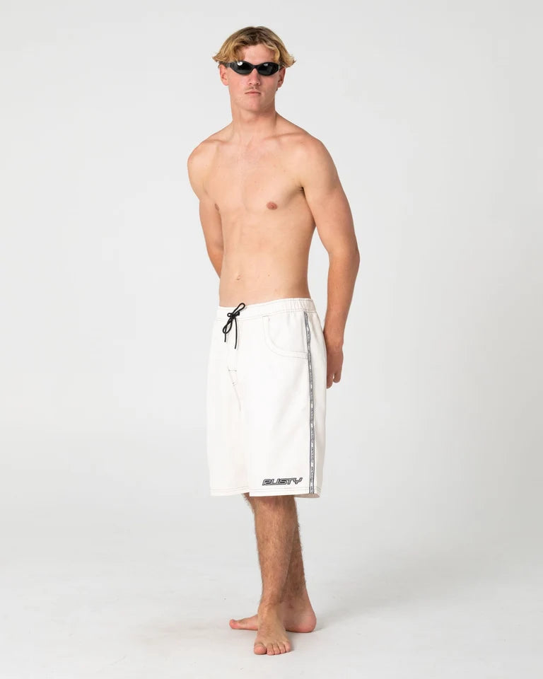 Rusty FlipmDaddy 22" Elastic Boardshort l Cream