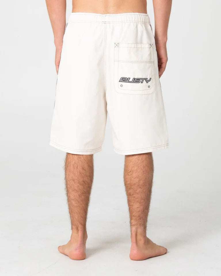 Rusty FlipmDaddy 22" Elastic Boardshort l Cream