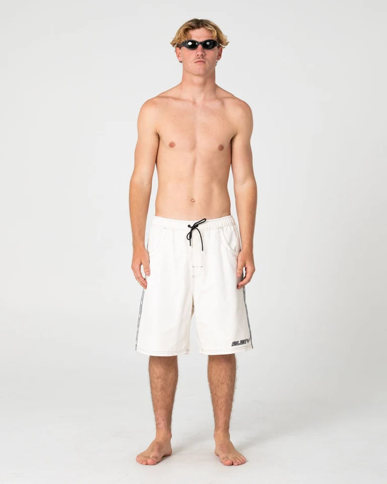 Rusty FlipmDaddy 22" Elastic Boardshort l Cream