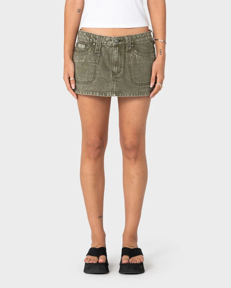 Rusty Alley Low Rise Denim Mini Skirt l Savanna