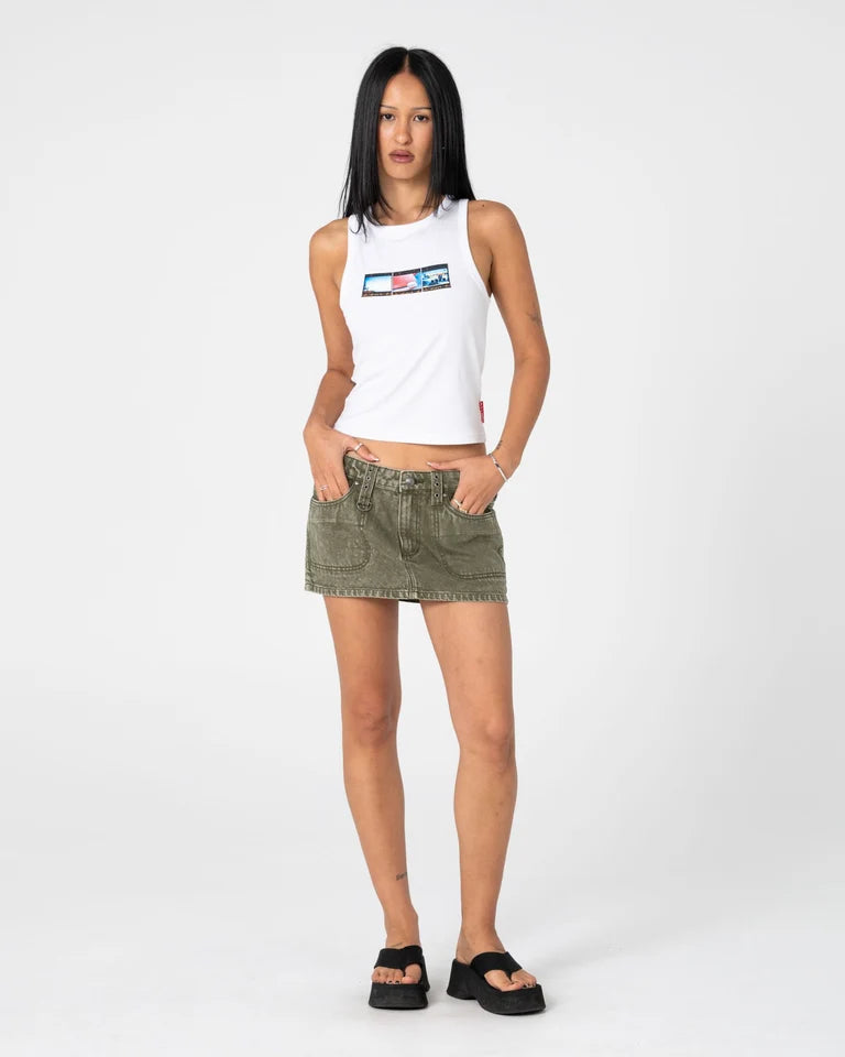 Rusty Alley Low Rise Denim Mini Skirt l Savanna