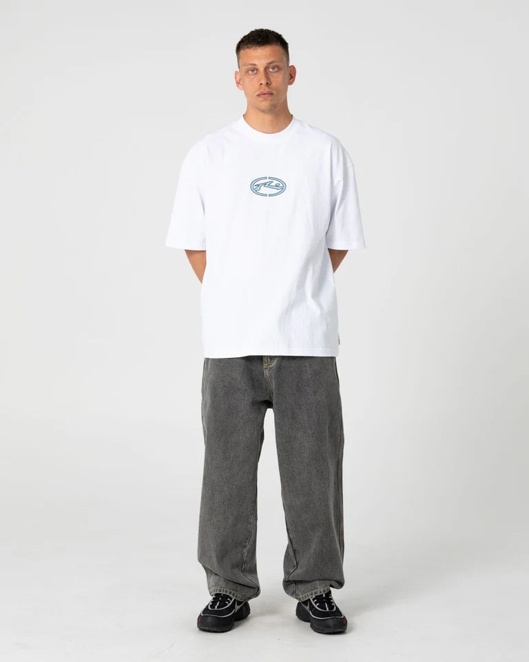 Rusty Turbo Oversized Graphic Tee l White