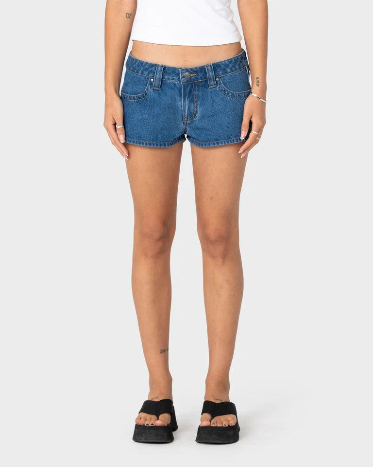Rusty Flip Mommy Denim Mirco Minishort l Blue/Blue