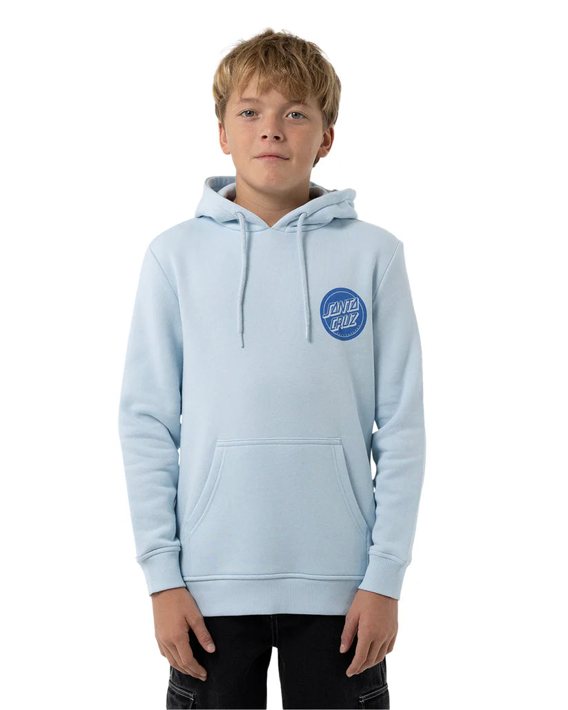 Santa Cruz Reverse Mono Dot Hood- Light Blue
