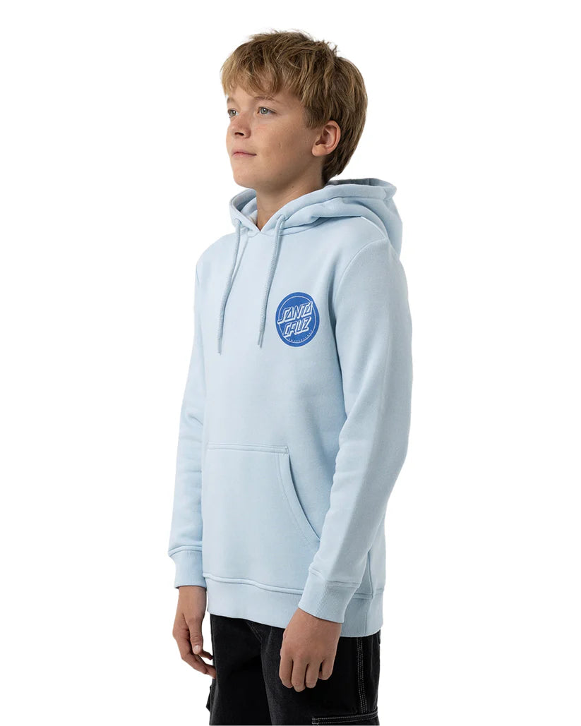 Santa Cruz Reverse Mono Dot Hood- Light Blue