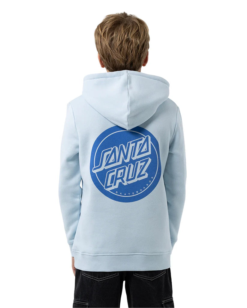 Santa Cruz Reverse Mono Dot Hood- Light Blue