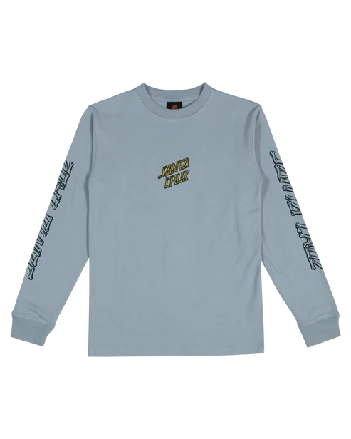 Santa Cruz Brain Dot Hollow Strip Long Sleeve Tee