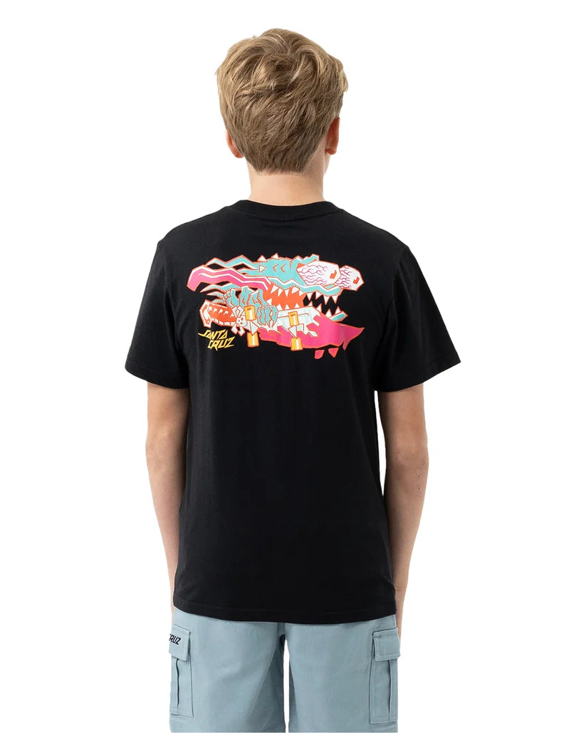 Sanata Cruz Meek Scratched Slasher Boys Tee l Black
