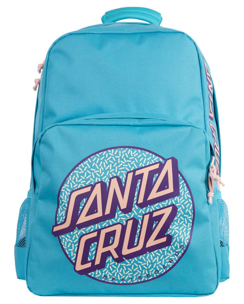 Santa cruz sprinkle dot turquoise backpack