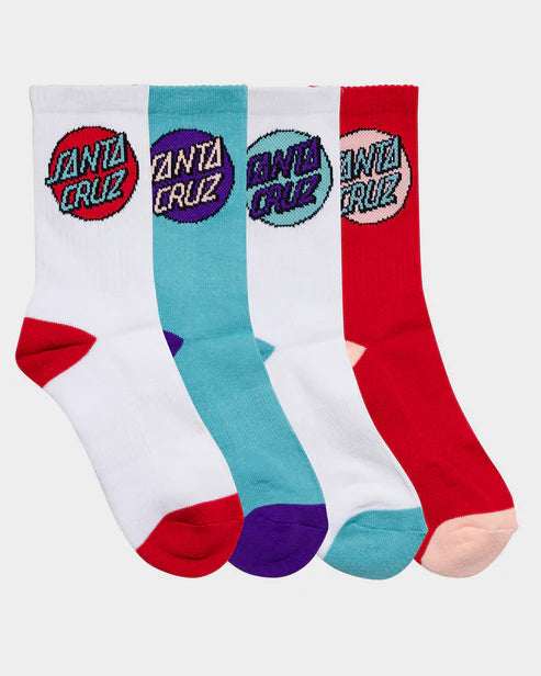 Santa cruz other dot crew sock-4 pack