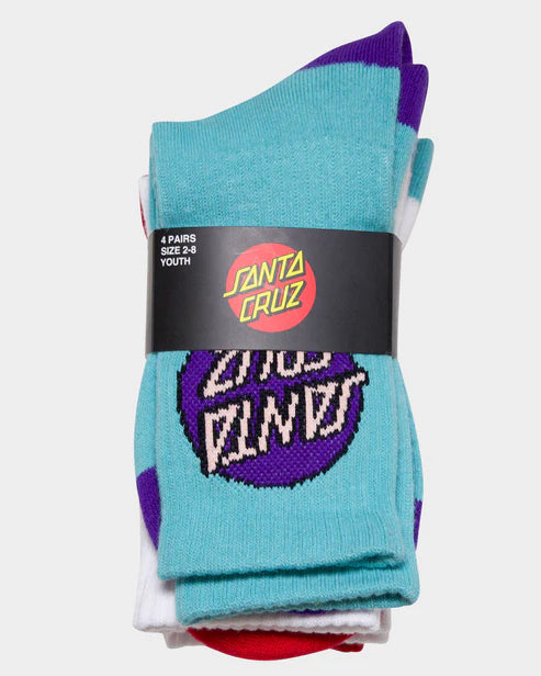 Santa Cruz Womens Crew Sock-4 Pack