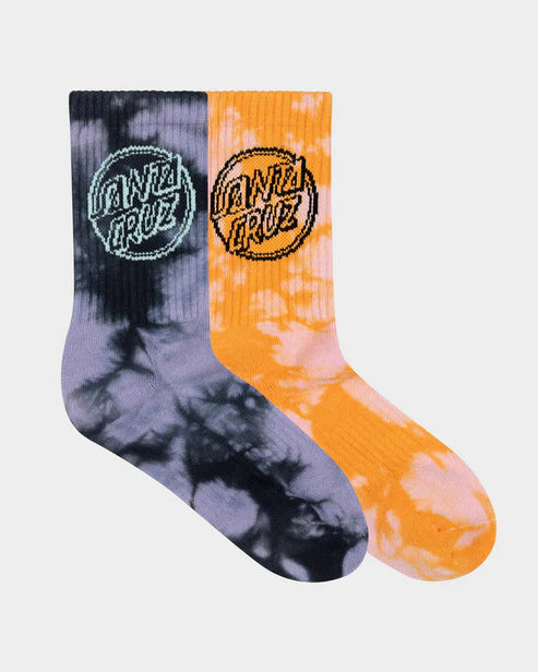 Santa Cruz Contra Dot Mono Girls Crew Socks