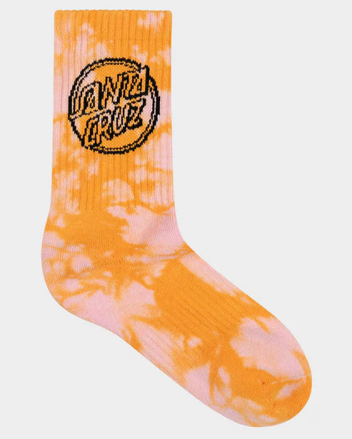Santa Cruz Contra Dot Mono Girls Crew Socks