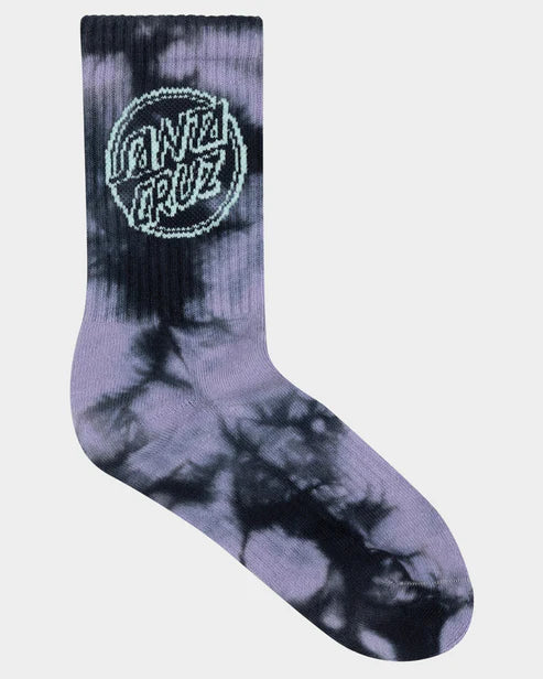 Santa Cruz Contra Dot Mono Girls Crew Socks