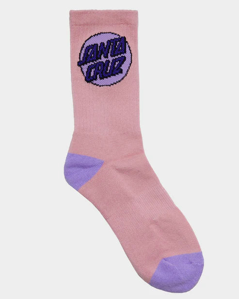 Santa Cruz Womens Crew Dot Sock- 4 Pack