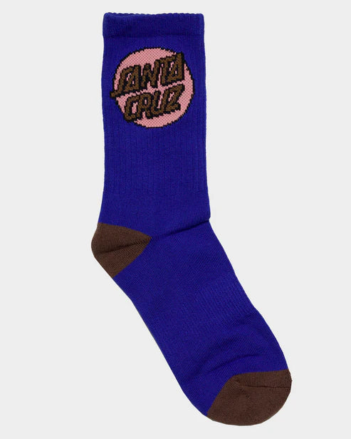 Santa Cruz Womens Crew Dot Sock- 4 Pack