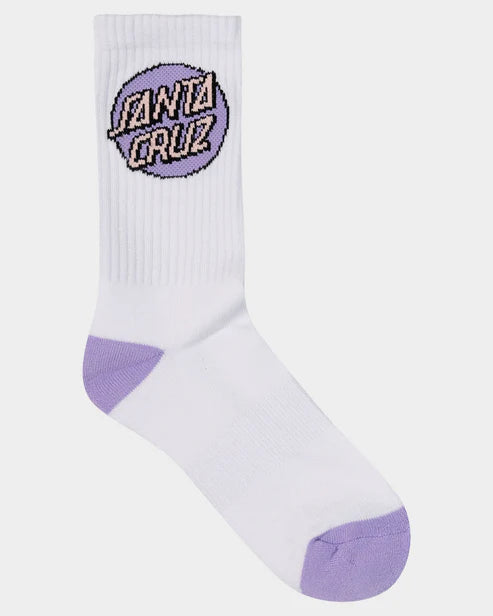 Santa Cruz Womens Other Dot Crew Sock-4 Pack