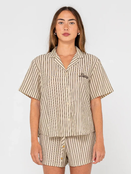 Rusty Sandy Stripe Short Sleeve Shirt
