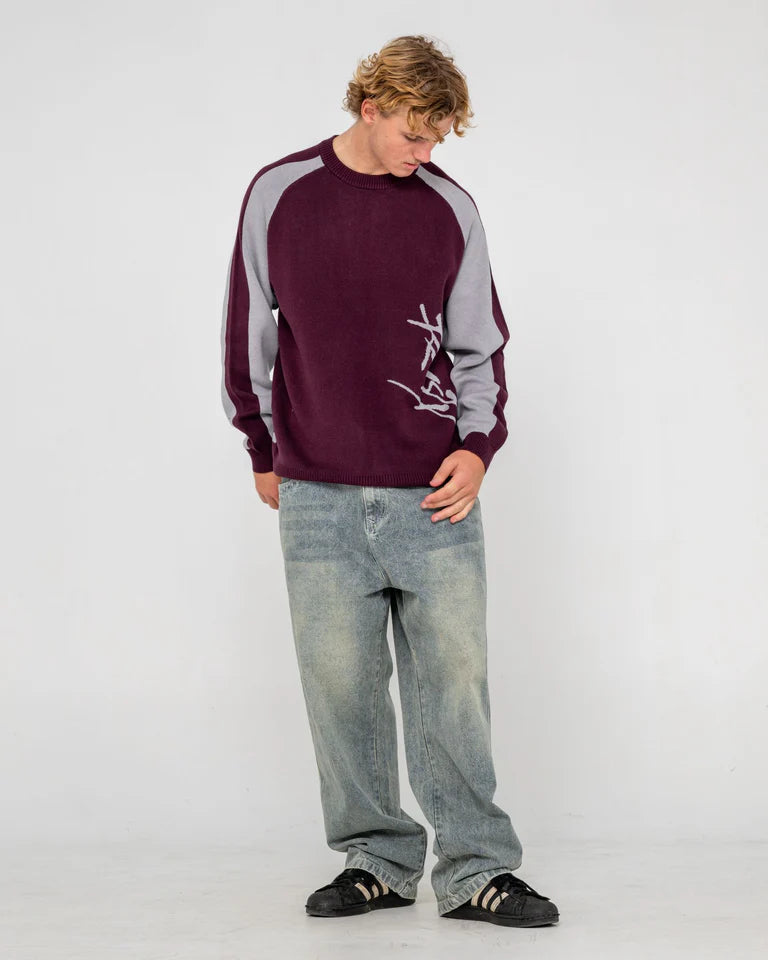 Rusty Roll Safe Boxy Crew Knit
