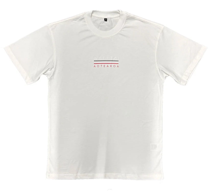 Wai-Tai Aoteroa Whai Unisex Tee | White