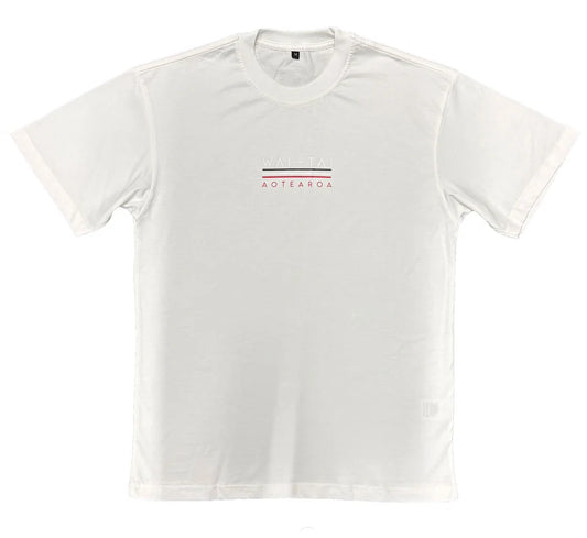 Wai-Tai Aoteroa Whai Unisex Tee | White