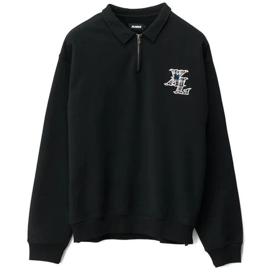 X Large XL Quarter Zip l Black