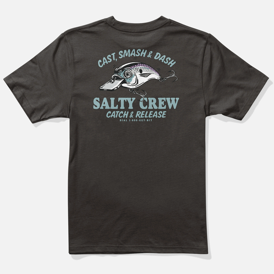 Salty Crew Cast Life Boys Ss Tee Black