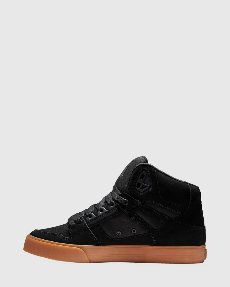 DC Pure High Top Shoes BLK GUM