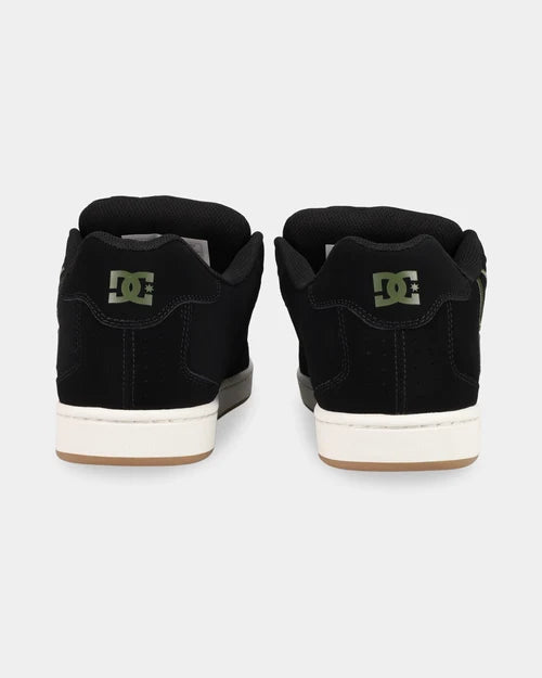 DC Mens Net Sneaker l Black/Off White/Olive