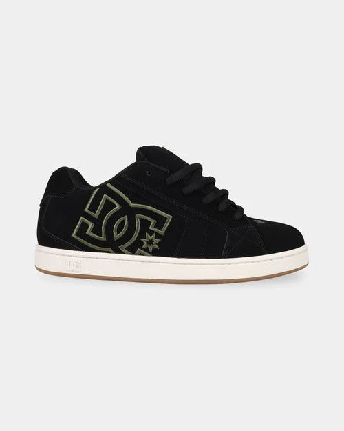 DC Mens Net Sneaker l Black/Off White/Olive