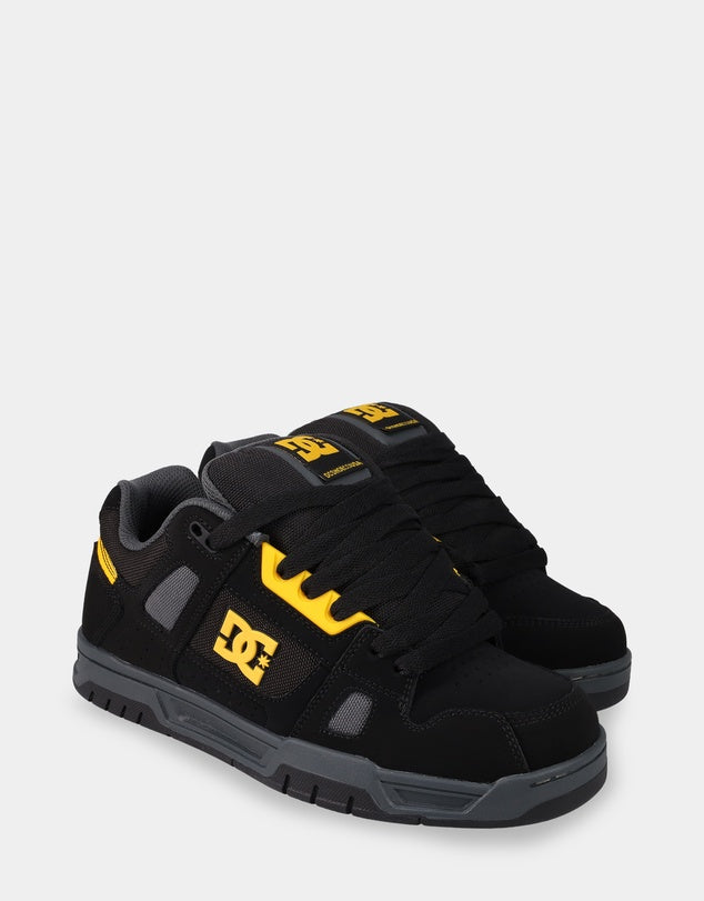 DC Stag Skate Shoe l Black/Yellow