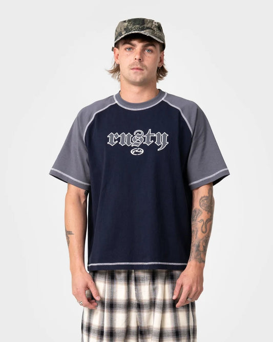 Rusty Decoy Short Sleeve Tee l Navy Blue