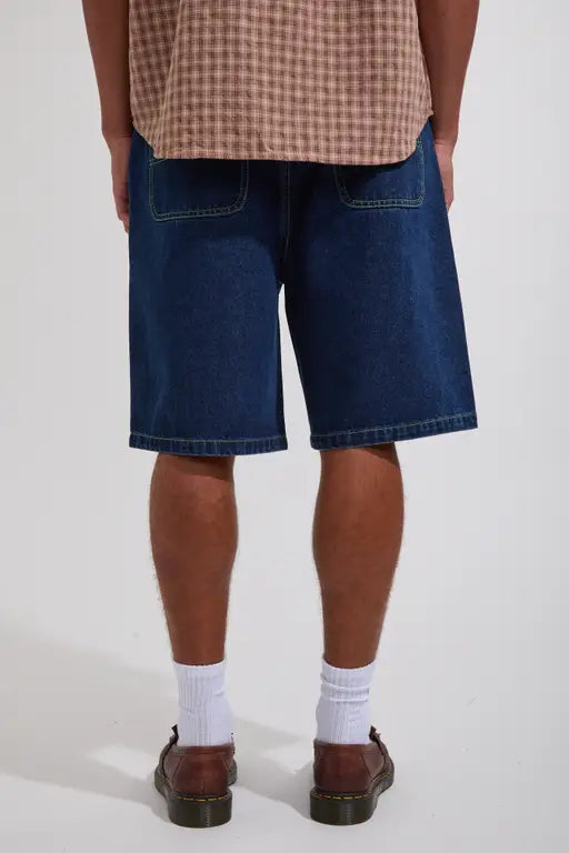 S Double denim standard short