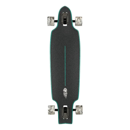 Globe Prowler Mid Longboard - Green Flames 34"